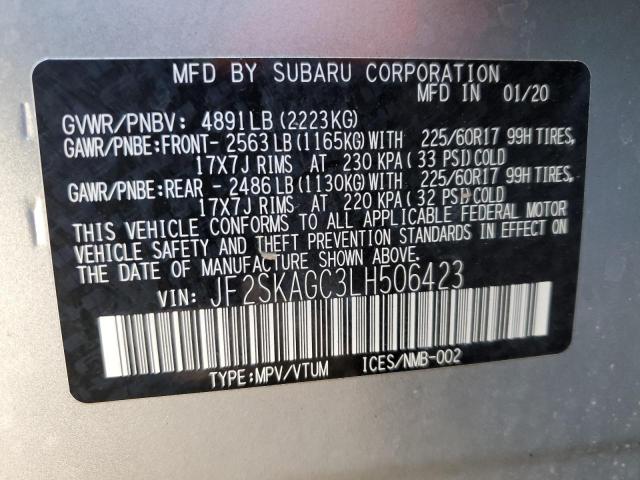 JF2SKAGC3LH506423 Subaru Forester Premium