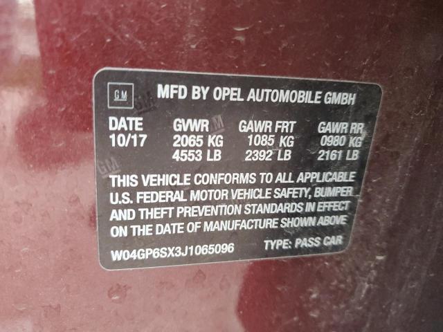 2018 BUICK REGAL ESSE W04GP6SX3J1065096