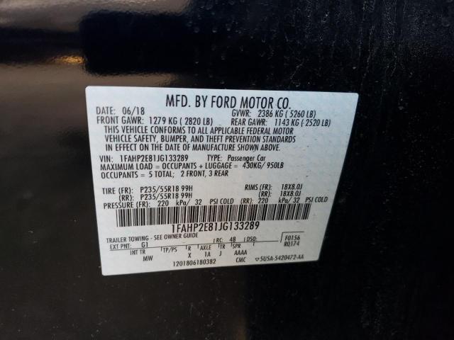 2018 FORD TAURUS 4D 1FAHP2E81JG133289