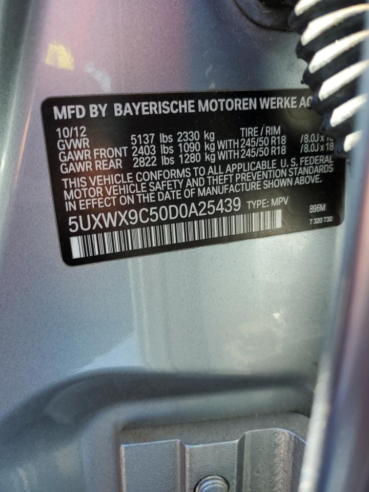 2013 BMW X3 xDrive28I vin: 5UXWX9C50D0A25439
