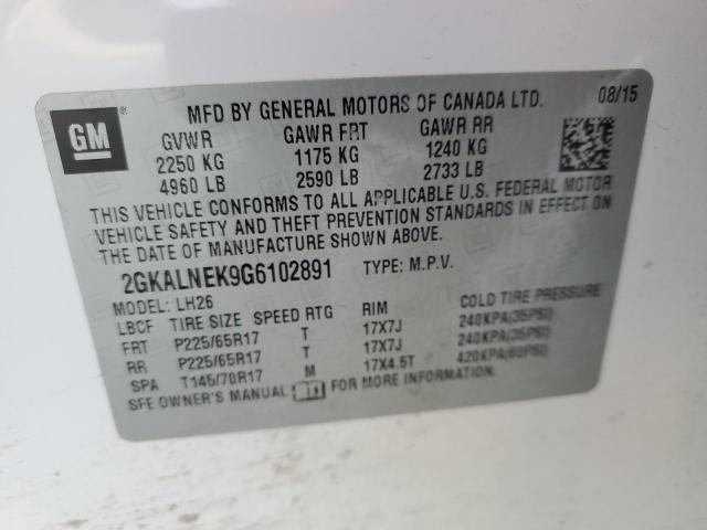 2GKALNEK9G6102891 GMC Terrain Sle