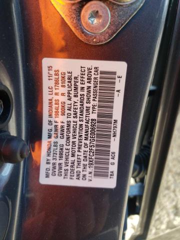 2016 HONDA CIVIC LX - 19XFC2F57GE006928