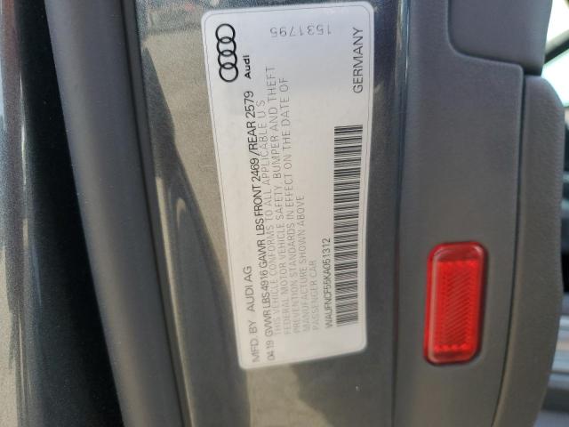 2019 AUDI A5 PRESTIG WAUFNCF55KA051312