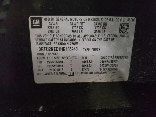 2017 GMC SIERRA K15 - 3GTU2NEC1HG185940