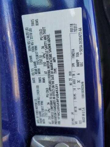 1FMCU0GX9FUB45331 Ford ESCAPE SE