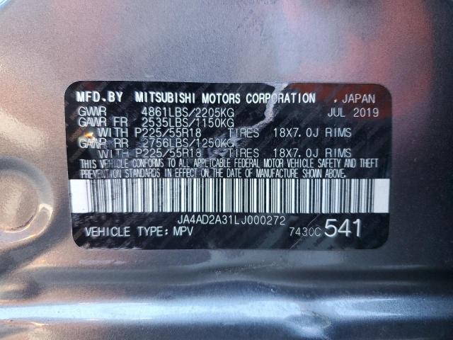 JA4AD2A31LJ000272 Mitsubishi Outlander Es