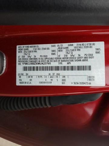 2021 FORD ESCAPE SE - 1FMCU9BZXMUA23765