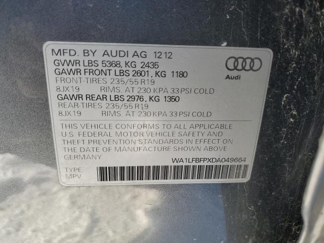 VIN WA1LFBFPXDA049664 2013 Audi Q5, Premium Plus no.13