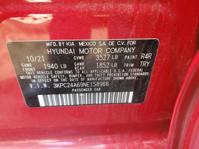 3KPC24A69NE158966 | 2022 HYUNDAI ACCENT SE