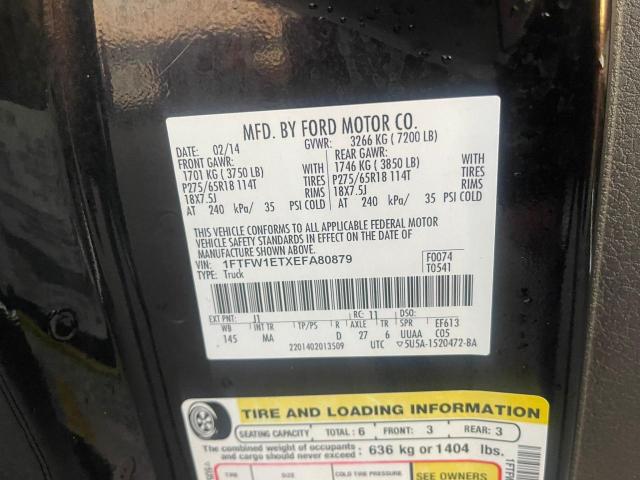1FTFW1ETXEFA80879 Ford F150 Supercrew
