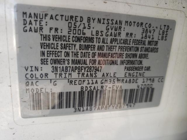 2015 NISSAN SENTRA S - 3N1AB7AP8FY287947