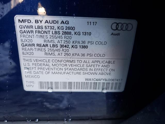 2018 AUDI SQ5 PRESTI WA1C4AFY9J2087417
