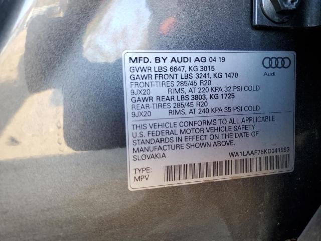 WA1LAAF75KD041993 2019 AUDI Q7, photo no. 14