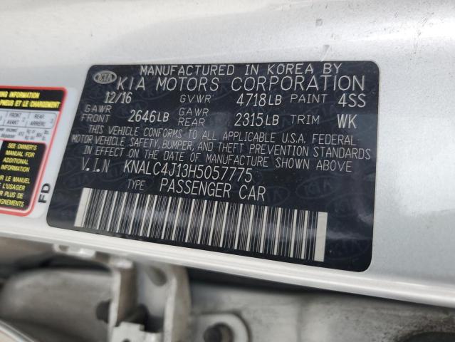 2017 KIA CADENZA PR - KNALC4J13H5057775