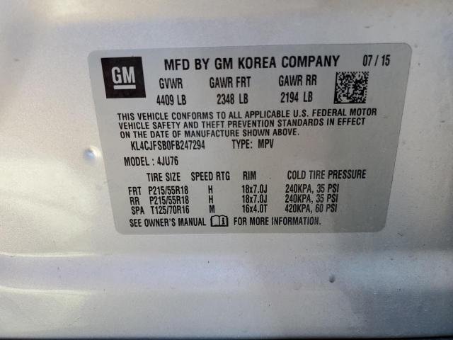 2015 BUICK ENCORE CON - KL4CJFSB0FB247294