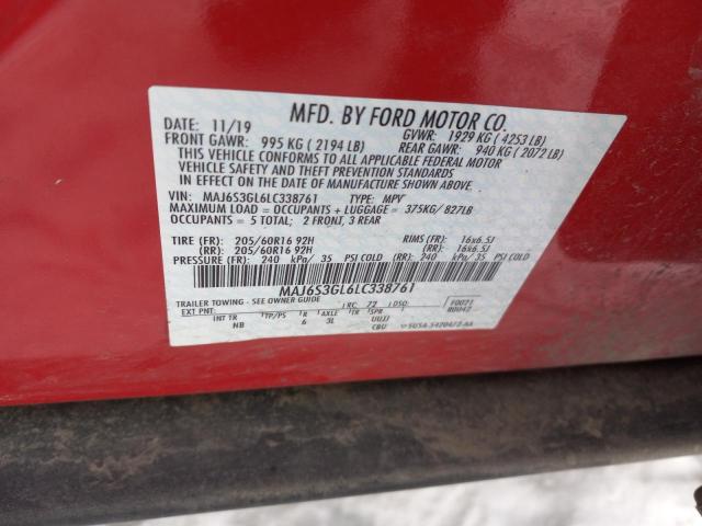 2020 FORD ECOSPORT S - MAJ6S3GL6LC338761