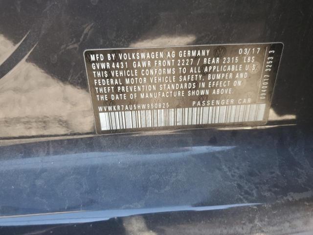 2017 VOLKSWAGEN E-GOLF SE - WVWKR7AU5HW950825