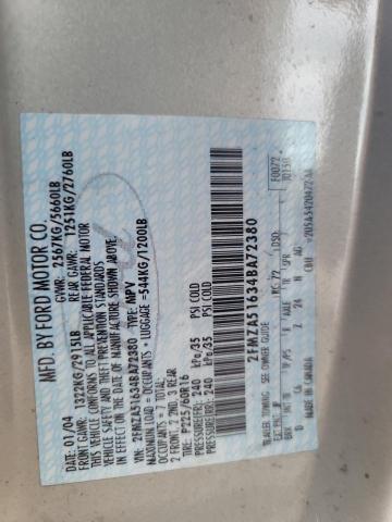 2FMZA51634BA72380 2004 Ford Freestar Se