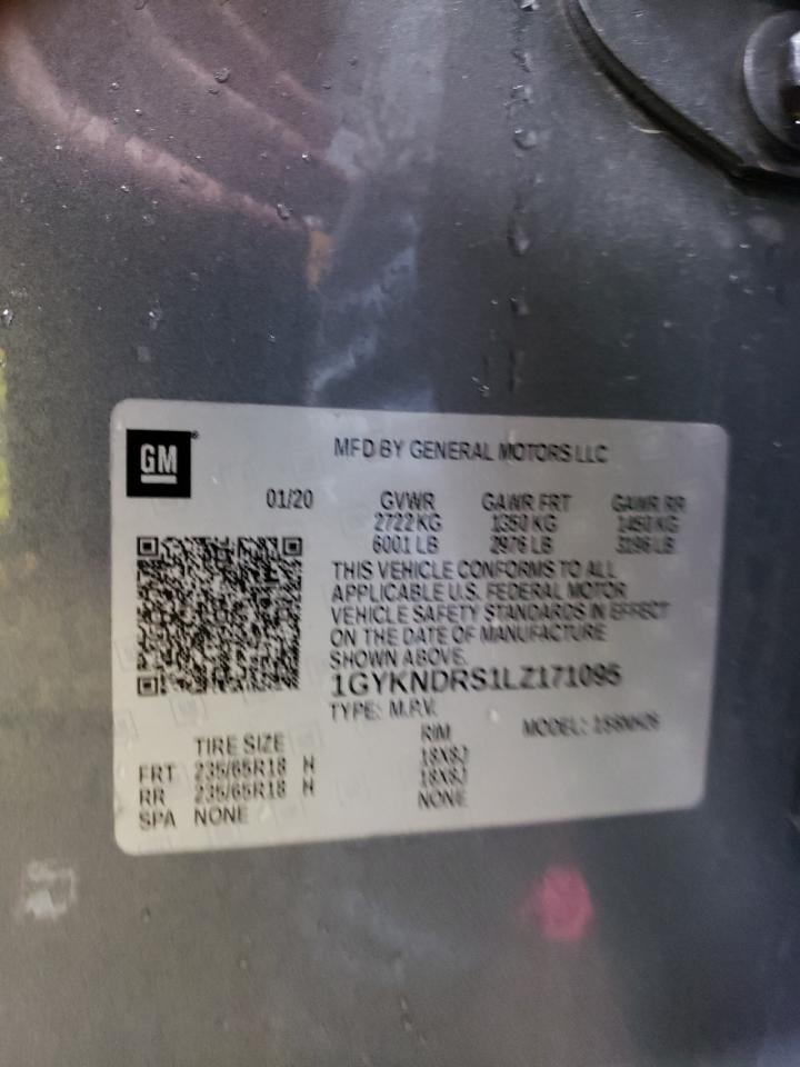 1GYKNDRS1LZ171095 2020 Cadillac Xt5 Premium Luxury