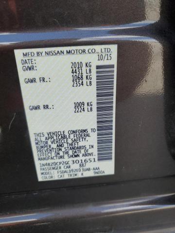 1N4BZ0CP2GC301651 Nissan LEAF SV
