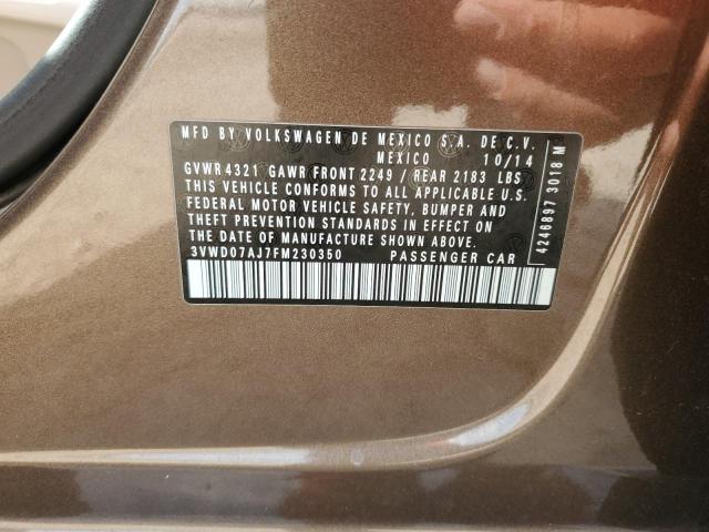 2015 VOLKSWAGEN JETTA SE - 3VWD07AJ7FM230350