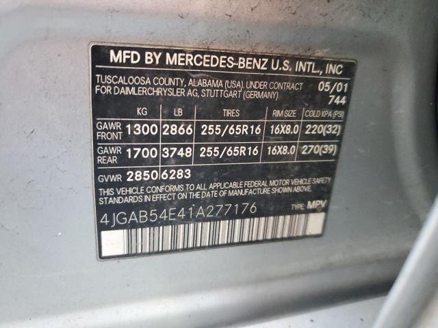 4JGAB54E41A277176 | 2001 MERCEDES-BENZ ML 320