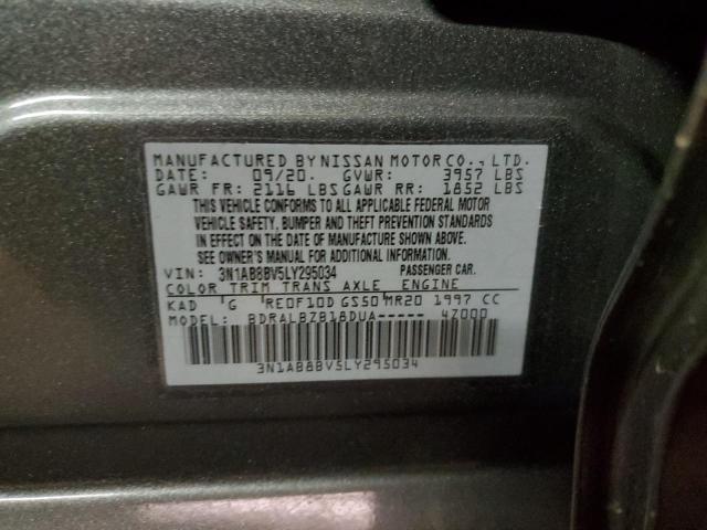 3N1AB8BV5LY295034 2020 Nissan Sentra S