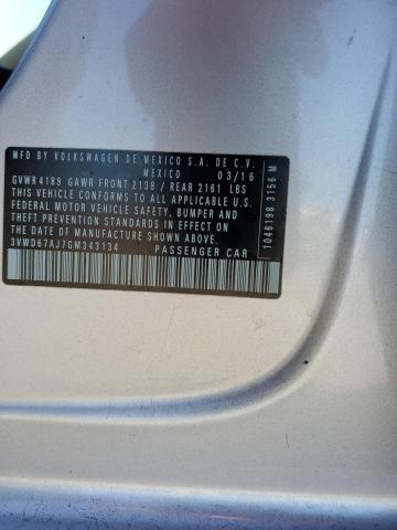 2016 VOLKSWAGEN JETTA SE - 3VWD67AJ7GM343134