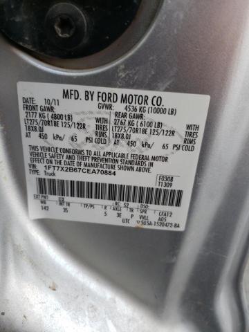 1FT7X2B67CEA70884 | 2012 Ford f250 super duty