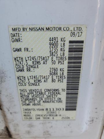 1N6AF0LY6HN811303 Nissan NV 2500 S