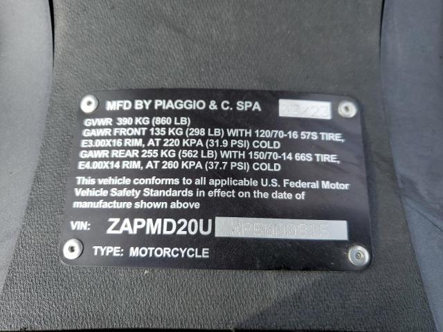 2023 PIAGGIO BV 400 - ZAPMD20UXP5000815