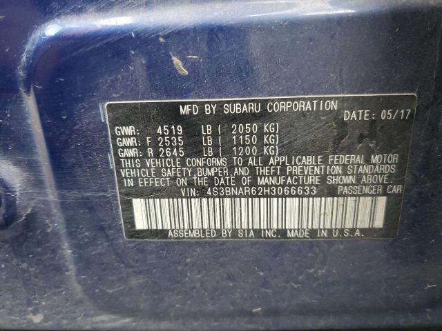 2017 SUBARU LEGACY SPO 4S3BNAR62H3066633