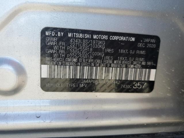 2021 Mitsubishi Outlander Sport Se VIN: JA4APVAU8MU013442 Lot: 54167854