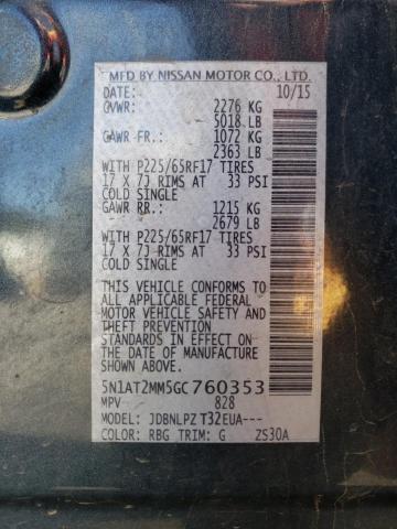 2016 NISSAN ROGUE S - 5N1AT2MM5GC760353