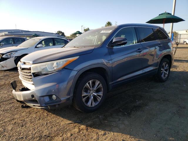 VIN 5TDKKRFH7FS100994 2015 Toyota Highlander, Xle no.1