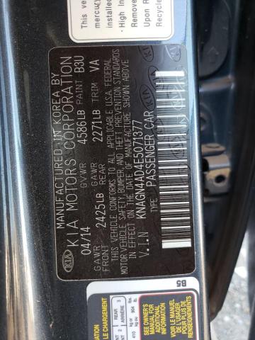 KNAGN4AD4E5071377 | 2014 KIA OPTIMA HYB