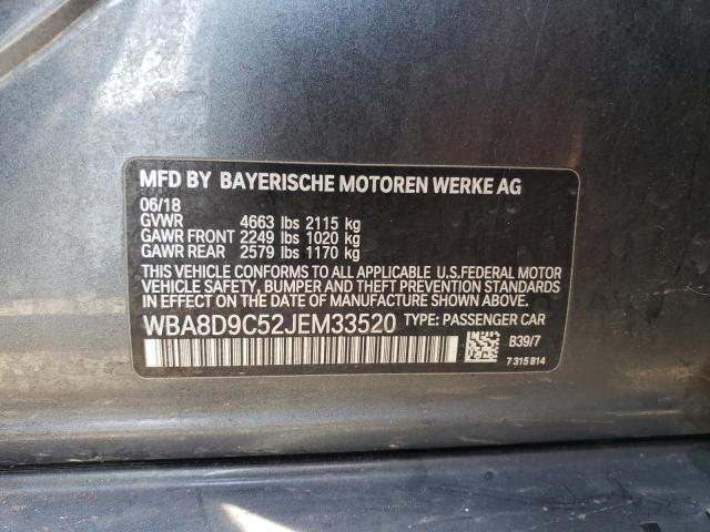 WBA8D9C52JEM33520 BMW 330 XI