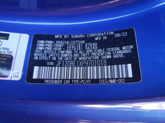 JF1ZDBE1XP9701018 Subaru Brz Limited