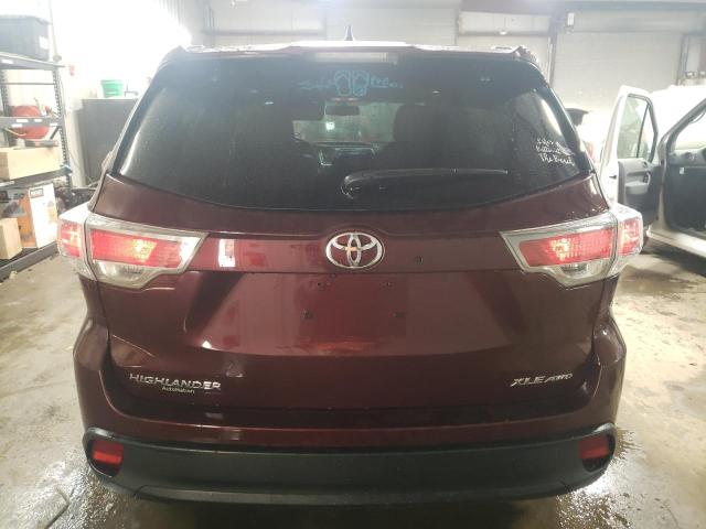 VIN 5TDJKRFH8FS221237 2015 Toyota Highlander, Xle no.6