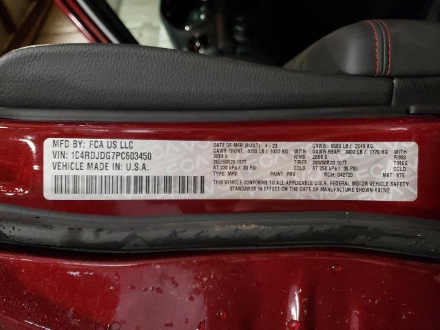 2023 DODGE DURANGO GT - 1C4RDJDG7PC603450