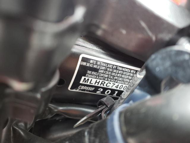 2018 HONDA CBR650 F MLHRC7400J5400384