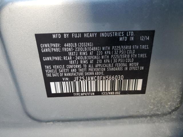 JF2SJAWC8FH566030 Subaru Forester 2.5i Touring