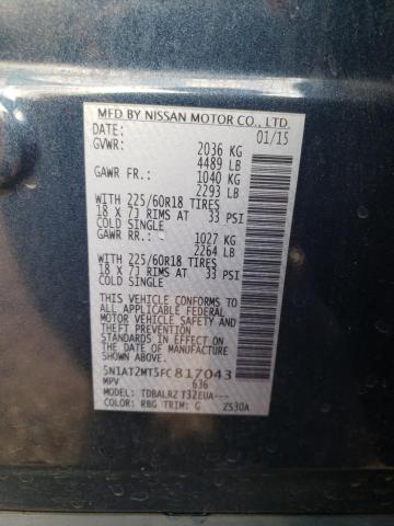 2015 NISSAN ROGUE S - 5N1AT2MT5FC817043