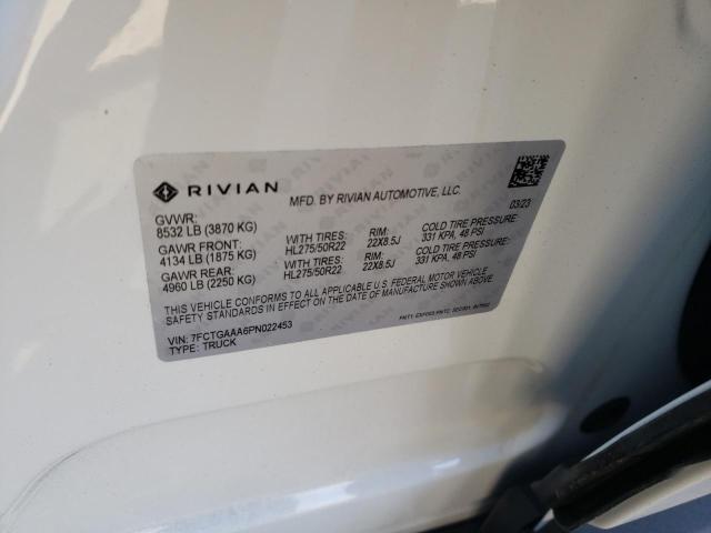 7FCTGAAA6PN022453 | 2023 RIVIAN R1T ADVENT