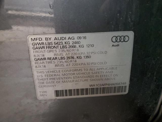 VIN WA1C2AFP4HA056749 2017 Audi Q5, Premium no.12