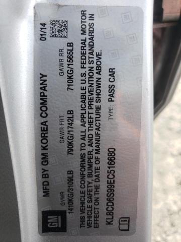 KL8CD6S99EC516680 2014 Chevrolet Spark 1Lt
