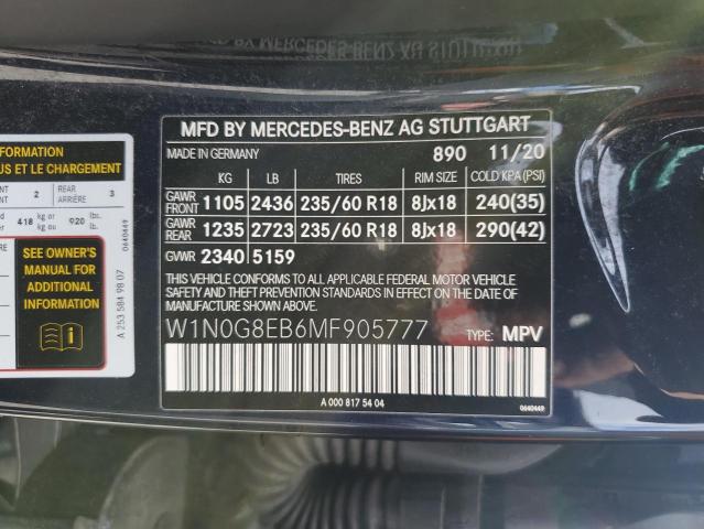 2021 MERCEDES-BENZ GLC 300 4M - W1N0G8EB6MF905777