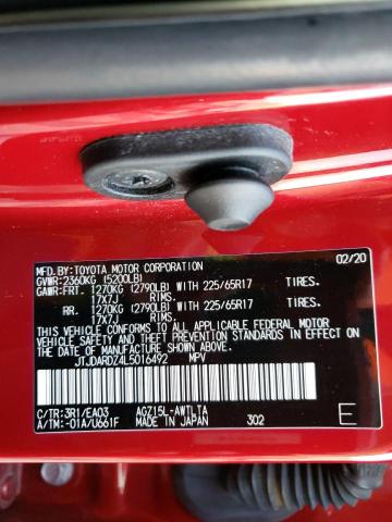 2020 LEXUS NX 300 - JTJDARDZ4L5016492