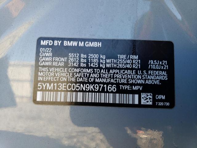 2022 BMW X3 M 5YM13EC05N9K97166