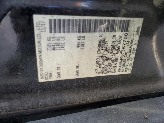 2018 NISSAN MAXIMA 3.5 - 1N4AA6AP0JC367700